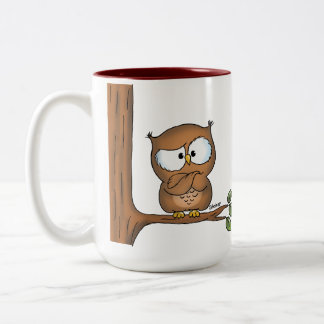 Eule machen eher einige niedliche Karten! Zweifarbige Tasse