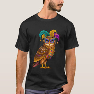 Eule Mardi Gras Karneval Eule Kostüm Kinder Männer T-Shirt