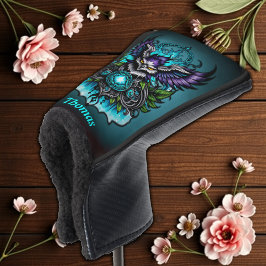 Eule mit magischen Elementen. Golf Headcover