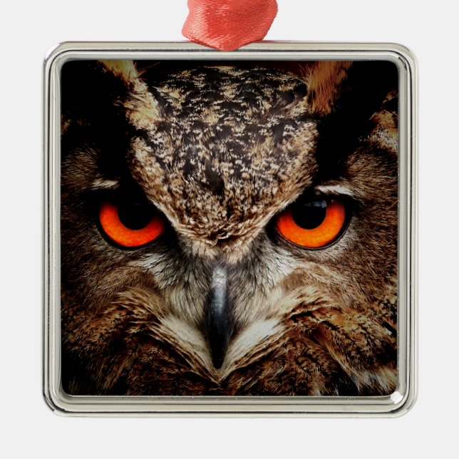Eule Ornament Aus Metall (Vorne)