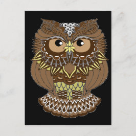 Eule Postkarte