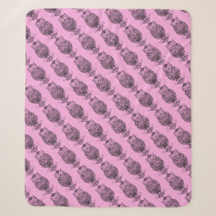 Eule (rosa) - Sherpa-Decke Sherpadecke