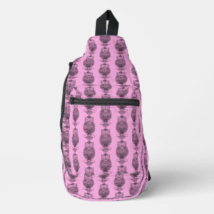 Eule (rosa) - Umhängetasche Crossbody Bag