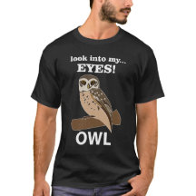 Eule schaut in meine Augen