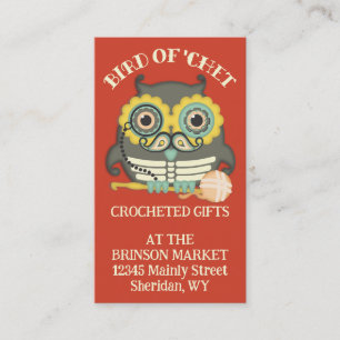 Eule steampunk skeleton visitenkarte