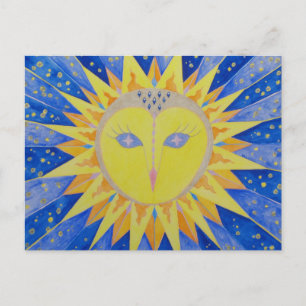 Eule Sunowl Postkarte