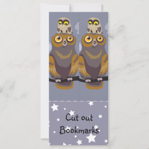 Eule und Baby ~ Cutout-Lesezeichen