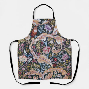 Eule und Blume, William Morris Schürze