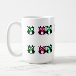 Eule, Vogel, Cartoon Eule Kaffeetasse