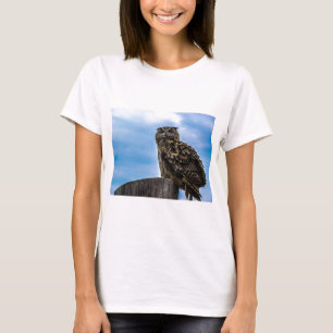 Eule Vogel Federn Tier Natur Schicksal Frieden Lie T-Shirt