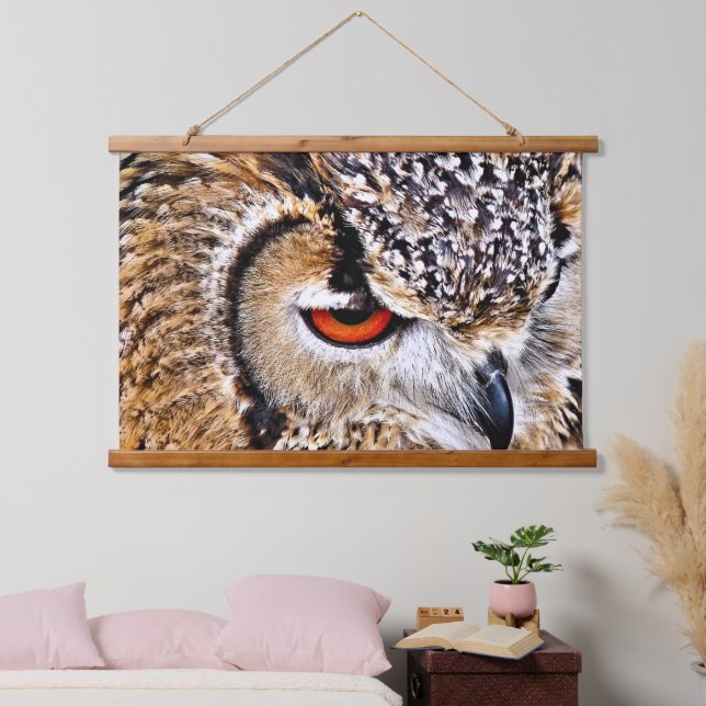 EULE WANDTEPPICH MIT HOLZRAHMEN (Schlafzimmer)