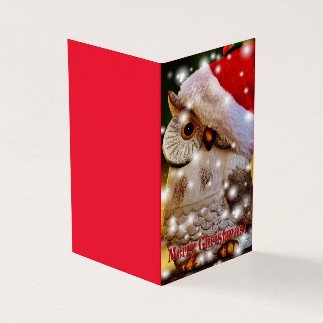 Eule-Weihnachten (Vorderseite)