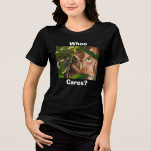 Eule, wen kümmerts Tri-Blend Shirt