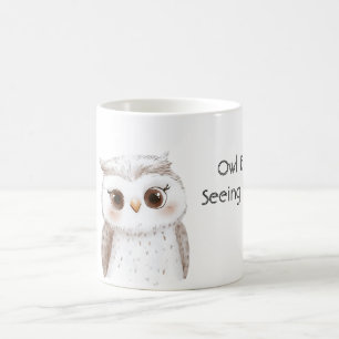 Eule wird dich sehen kaffeetasse