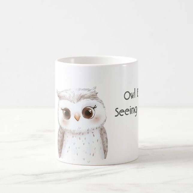 Eule wird dich sehen kaffeetasse (Mittel)