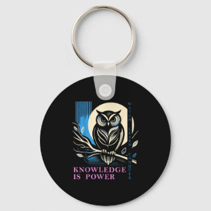 Eule - Wissen ist Wer - Wisdom Owl Design Schlüsselanhänger