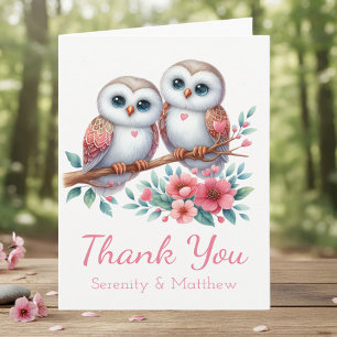 Eule Woodland Boho Rustikal Land Hochzeit Danke