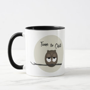 Eule - Zeit zum Entspannen Tasse