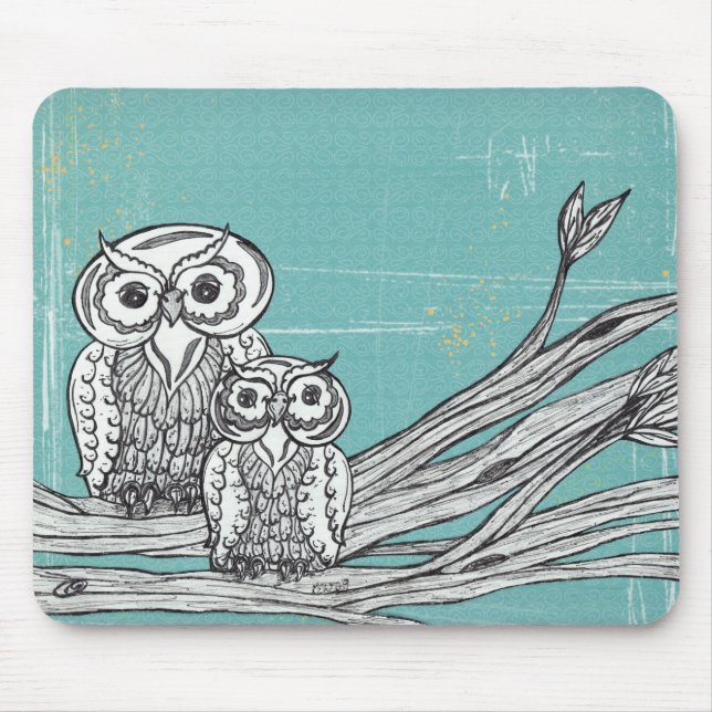Eulen 18 Mousepad (Vorne)