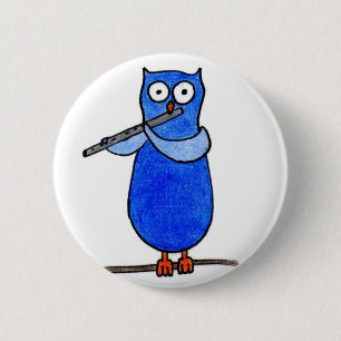 Eulen-Abzeichen Button
