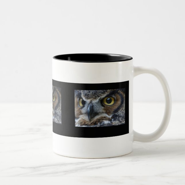Eulen-Augen Zweifarbige Tasse (Rechts)