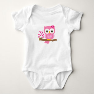 Eulen-Design Baby-Body Baby Strampler