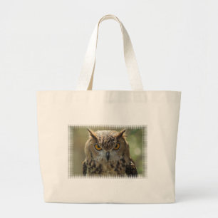Eulen-Foto-riesige Taschen-Tasche Jumbo Stoffbeutel
