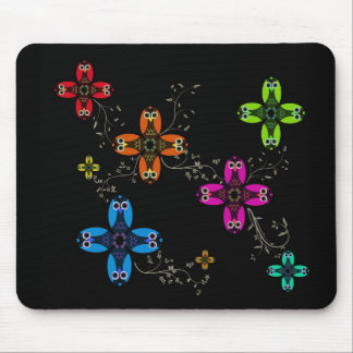 Eulen-Gänseblümchen-Mausunterlage Mousepad