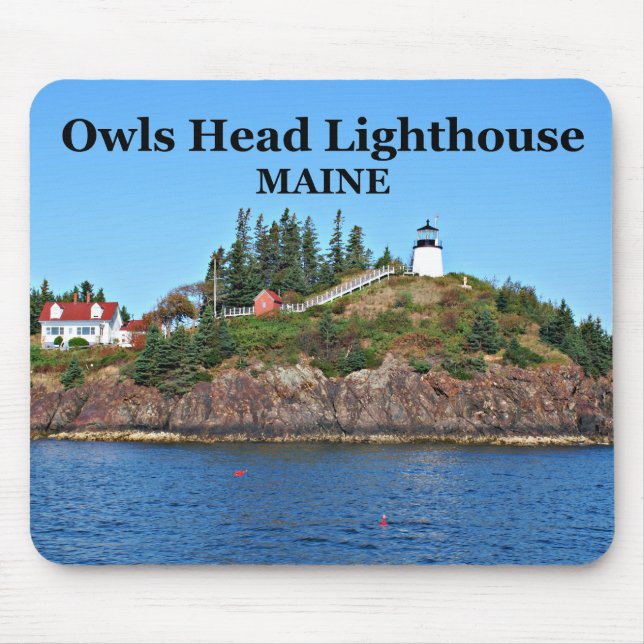 Eulen-Hauptleuchtturm, Maine Mousepad (Vorne)