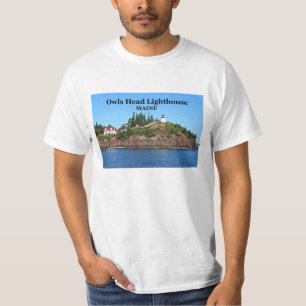 Eulen-Hauptleuchtturm, Maine-T - Shirt