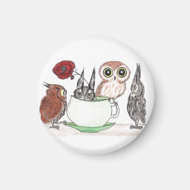 Eulen im Teatime Magnet (Vorne)