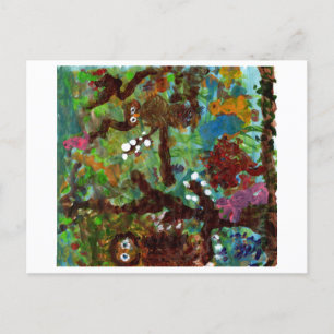 Eulen in einem Baum, #1 Postkarte