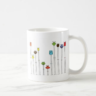 Eulen in Multicolors Kaffeetasse