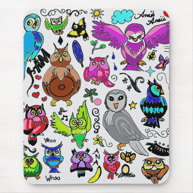 Eulen Mousepad (Vorne)