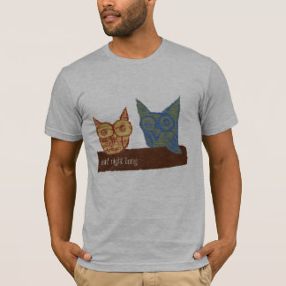 Eulen-Nacht lang T-Shirt