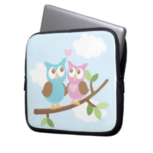 Eulen-Paar-Laptop-Hülse Laptopschutzhülle