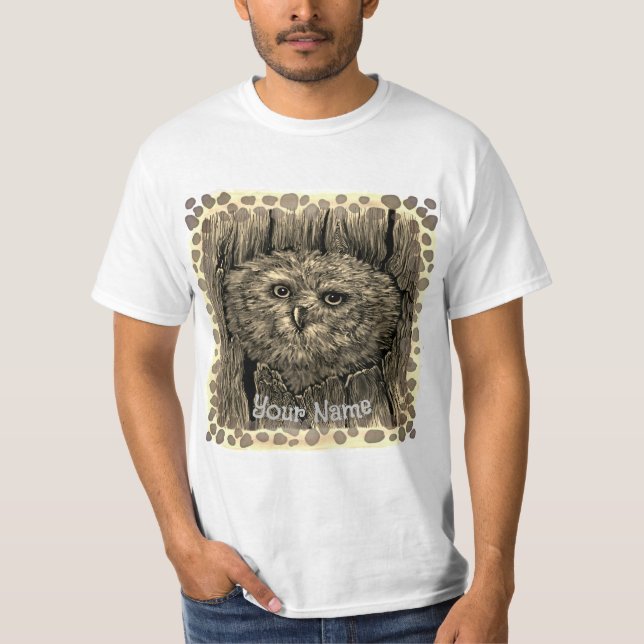 Eulen-Peeper T-Shirt (Vorderseite)