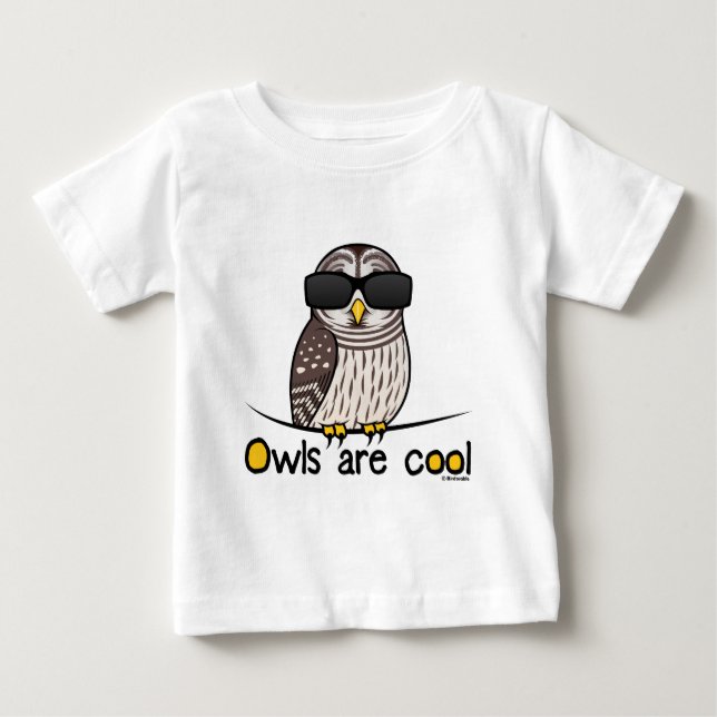 Eulen sind cool! baby t-shirt (Vorderseite)
