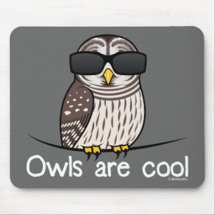 Eulen sind cool mousepad