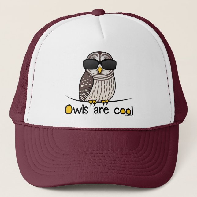Eulen sind cool! truckerkappe (Vorderseite)