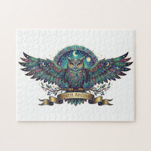Eulen-Spirit-Animal-Himmels-Art Nouveau
