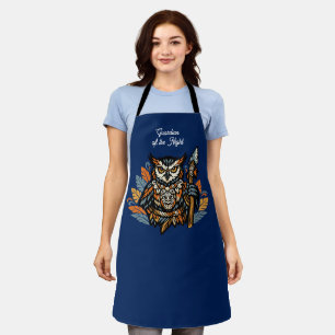 Eulen-Stammeskrieger Wild Style Geschenk Schürze