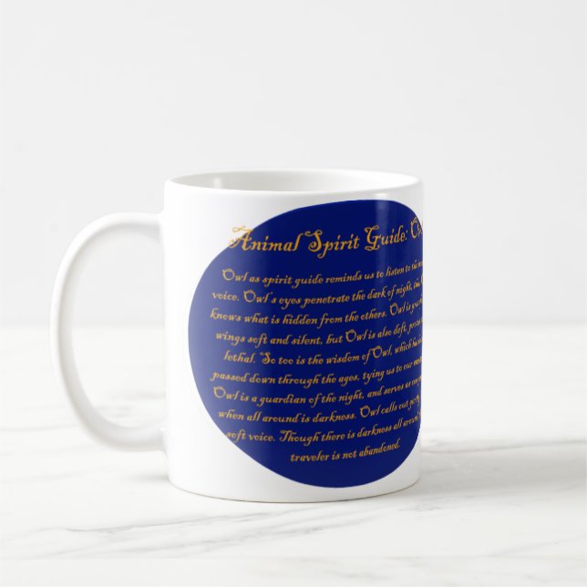 Eulen-Tasse Kaffeetasse (Links)