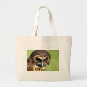 Eulen-Tiervogel-Natur-Park-Baum-Harmonie-Schicksal Jumbo Stoffbeutel