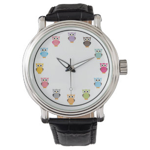 Eulen-Uhr-Version 3 Armbanduhr