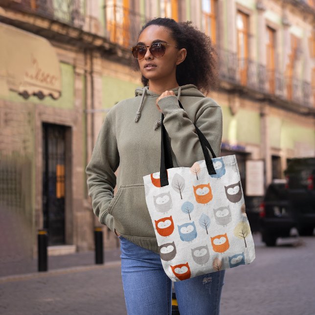 Eulen und Blätter Tasche (Von Creator hochgeladen)