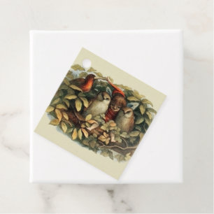 Eulen und Elfen Feen Natur Illustration Geschenkanhänger