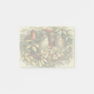 Eulen und Elfen Feen Natur Illustration Post-it Klebezettel