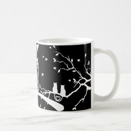Eulen-und Katzen-Kaffee-Tasse Kaffeetasse