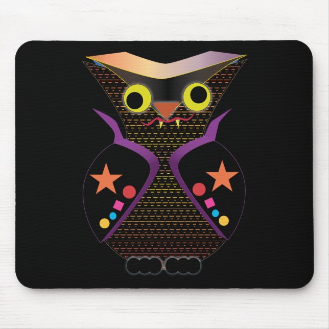 Eulen-Vampir Mousepad (Vorne)
